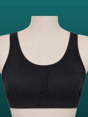 Old Navy Active Black Mesh Keyhole Racerback Sports Bra Size L